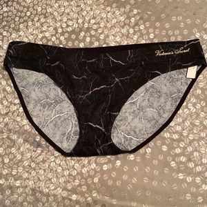 Victoria’s Secret black marble bikini panties
